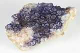 Purple Edge Fluorite Crystal Cluster - China #182811-1